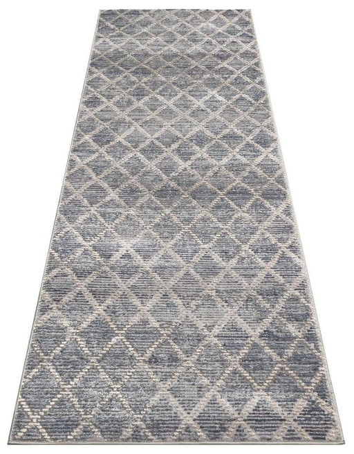 Luzon LUZ808 Blue Grey Runner Rug