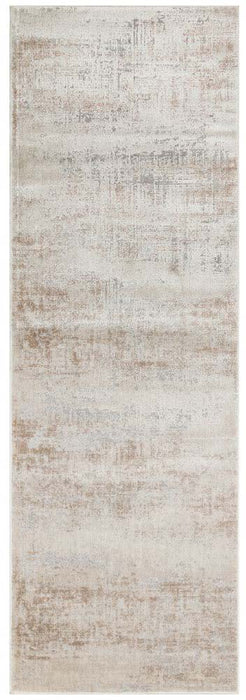 Luzon LUZ809 Ivory Taupe Grey Runner Rug