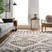 Lydia Diamond Tasseled Area Rug 120x180 cm Beige