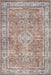 Mabel Vintage Medallion Machine Washable Rug 160x230 cm Rust