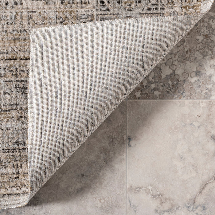 Machine Washable Beige Indoor Outdoor Rug 76x152 cm