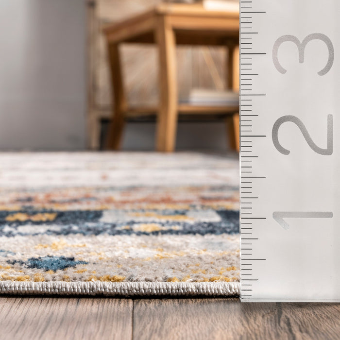 Machine Washable Beige Rug for Busy Households