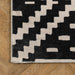 Machine Washable Black Trellis Area Rug 160 x 230 cm