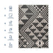 Machine Washable Black Trellis Area Rug 160 x 230 cm