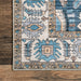 Machine Washable Blue Medallion Area Rug 120x180 cm