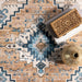 Machine Washable Blue Medallion Area Rug 120x180 cm