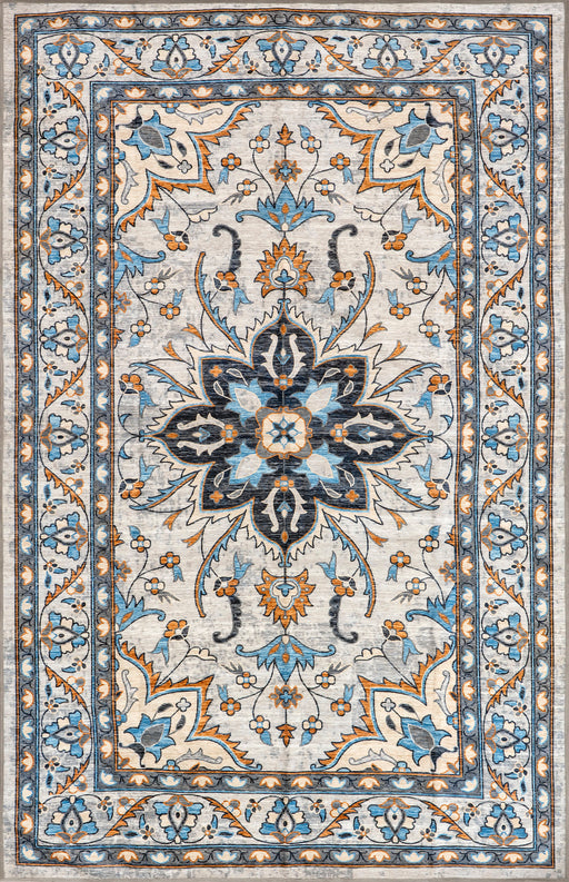 Machine Washable Blue Venus Area Rug 150x230 cm