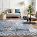 Machine Washable Blue Vintage Rug 120x180 cm