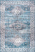 Machine Washable Blue Vintage Rug 120x180 cm