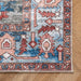 Machine Washable Brick Runic Medallion Area Rug