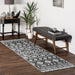 Machine Washable Charcoal Area Rug for Busy Homes