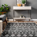 Machine Washable Charcoal Area Rug for Busy Homes