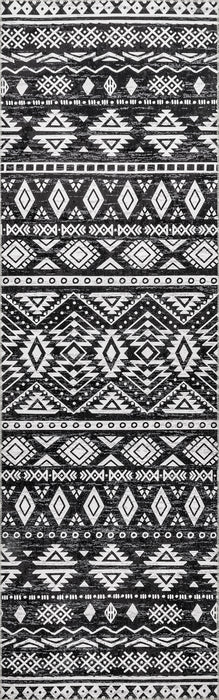 Machine Washable Charcoal Area Rug for Busy Homes