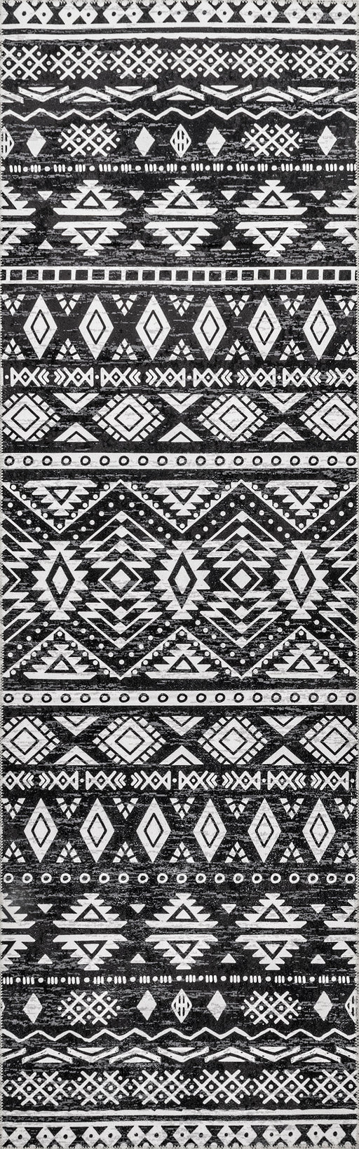 Machine Washable Charcoal Area Rug for Busy Homes