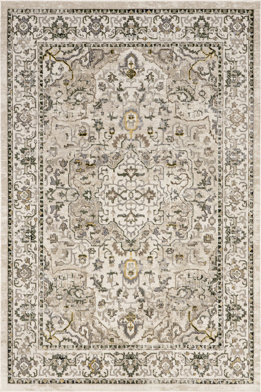 Machine Washable Cream Vines Area Rug 120x180 cm
