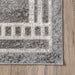 Machine Washable Dark Grey Area Rug 140x200 cm