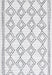 Machine Washable Diamond Area Rug 140 x 200 cm Off White