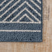Machine Washable Diamond Area Rug Dark Blue 152x244 cm