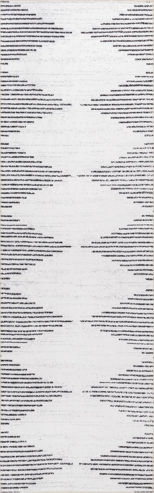 Machine Washable Diamond Pinstripes Rug 120x180 cm White