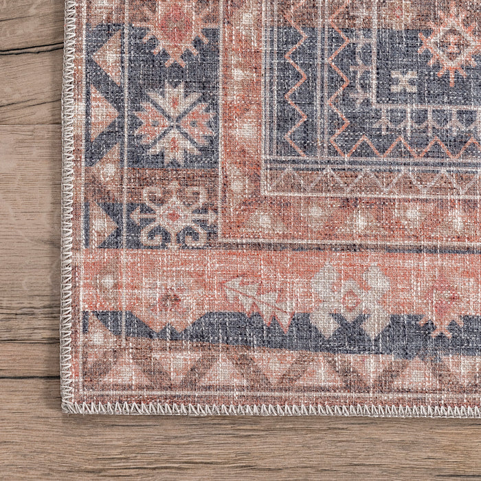 Machine Washable Distressed Grey Area Rug 150x240 cm