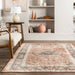 Machine Washable Distressed Peach Area Rug 140x200 cm