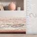 Machine Washable Distressed Peach Area Rug 140x200 cm