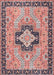 Machine Washable Floral Rug in Rust 120x180 cm
