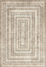 Machinewasbaar geometrisch vloerkleed 120x180 cm beige