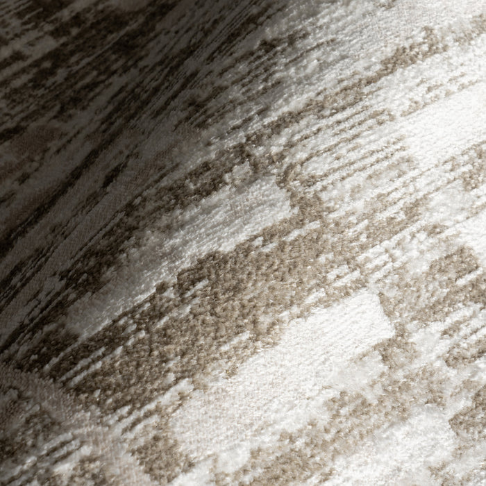 Machine Washable Geometric Rug 140x200cm Light Beige