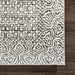 Machine Washable Grey Diamond Mosaic Area Rug