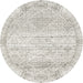 Machine Washable Grey Diamond Mosaic Area Rug