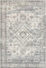 Machine Washable Grey Geometric Area Rug 140x200 cm
