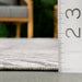 Machine Washable Grey Indoor Outdoor Rug 140x200 cm