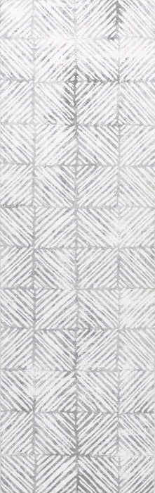 Machine Washable Grey Indoor Outdoor Rug 140x200 cm