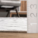 Machine Washable Grey Moroccan Trellis Area Rug 150x240 cm