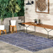 Machine Washable Indoor Outdoor Rug 170x240 cm Blue