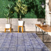 Machine Washable Indoor Outdoor Rug 170x240 cm Blue