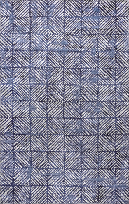 Machine Washable Indoor Outdoor Rug 170x240 cm Blue