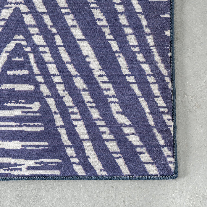 Machine Washable Indoor Outdoor Rug in Blue 150x240 cm