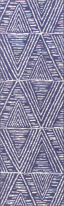Machine Washable Indoor Outdoor Rug in Blue 150x240 cm
