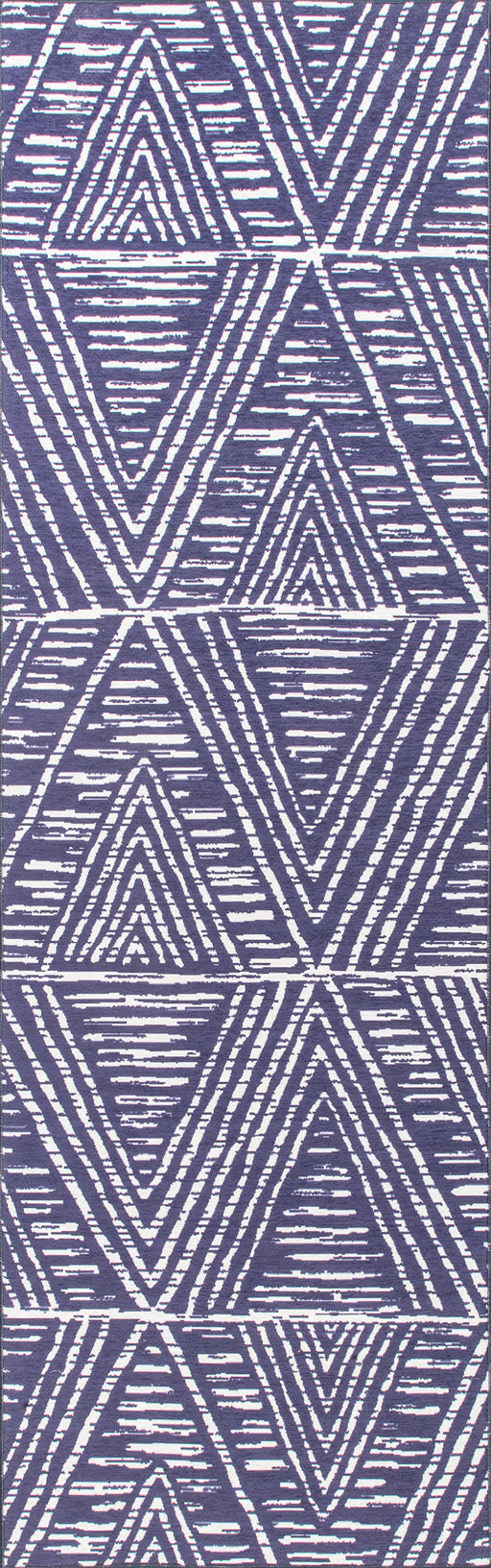 Machine Washable Indoor Outdoor Rug in Blue 150x240 cm
