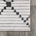 Machine Washable Ivory Geometric Area Rug