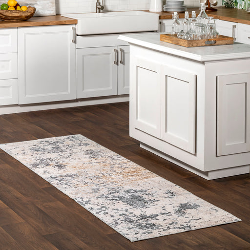 Machine Washable Ivory Splatter Area Rug 150x240 cm