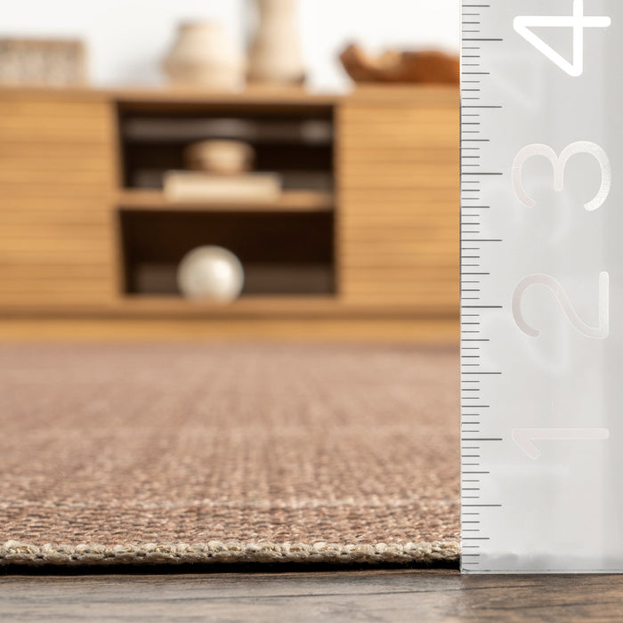 Machine Washable Jute Look Rug 120x180 cm Natural