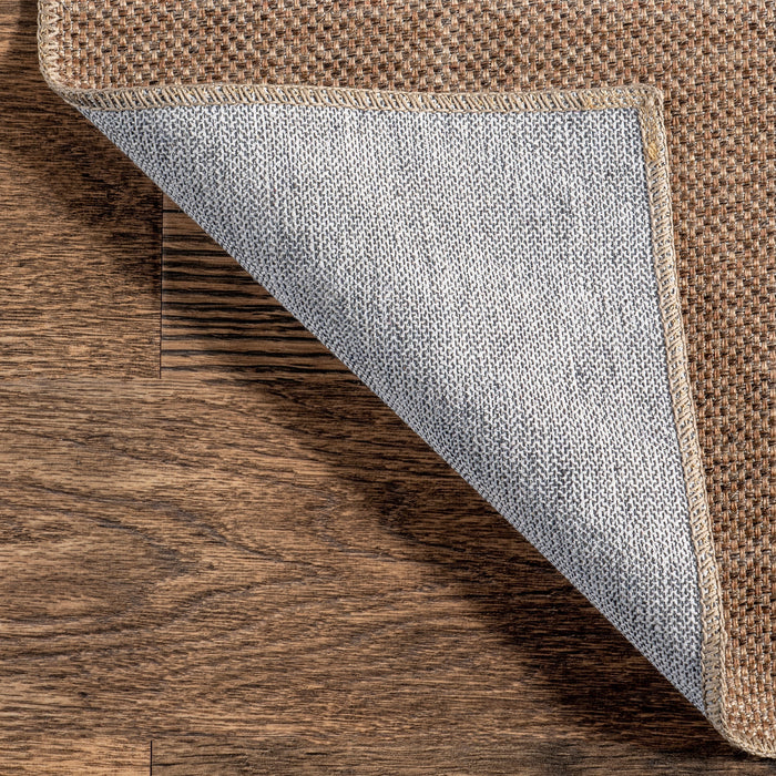 Machine Washable Jute Look Rug 120x180 cm Natural