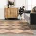 Machine Washable Jute Look Tiled Rug 120x180 cm