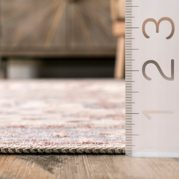 Machine Washable Light Beige Area Rug for Home Decor