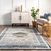 Machine Washable Light Grey Bordered Area Rug 120x180 cm