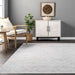 Machine Washable Light Grey Diamond Area Rug 120x180 cm