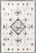 Machine Washable Light Grey Faded Rug 140x200 cm